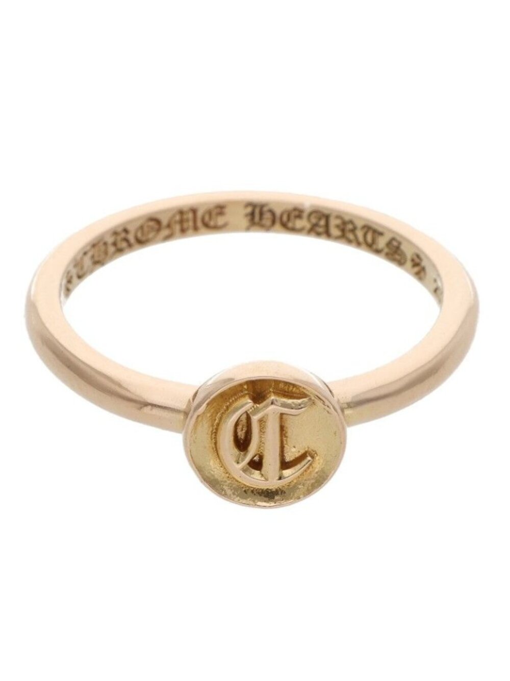 Chrome Hearts 22k Bblgm Alphabet Letter C Bubblegum C Gold Ring